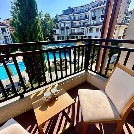 Bright With Pool View In Vineyards Ахелой